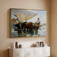 The Return from Fishing: Hauling the Boat, 1894 - Floater Framed Canvas Print