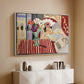 Woman with Anemones (Femme et anémones), c. 1920-1921 - Floater Framed Canvas Print
