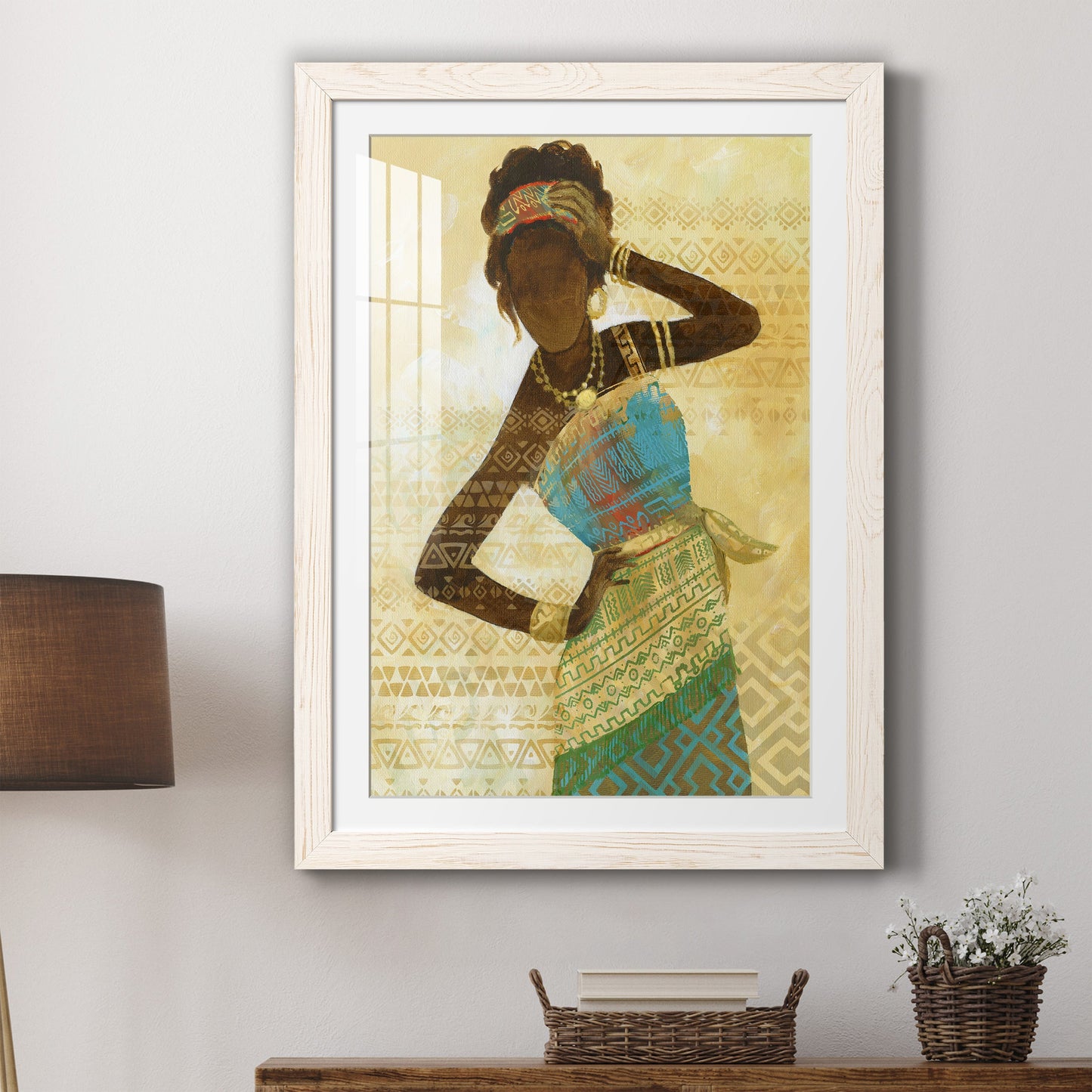 Tribal Vision II - Premium Framed Print - Distressed Barnwood Frame - Ready to Hang