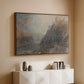 Rheinfels Looking to Katz and Gourhausen, 1817 - Floater Framed Canvas Print