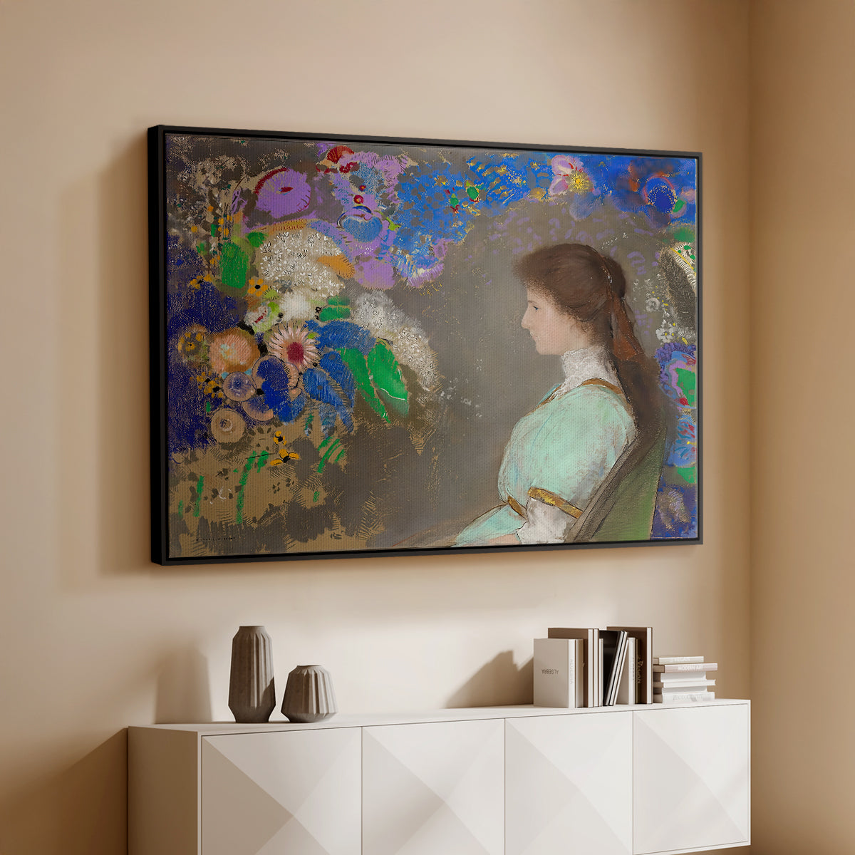 Portrait of Violette Heymann, 1910 - Floater Framed Canvas Print