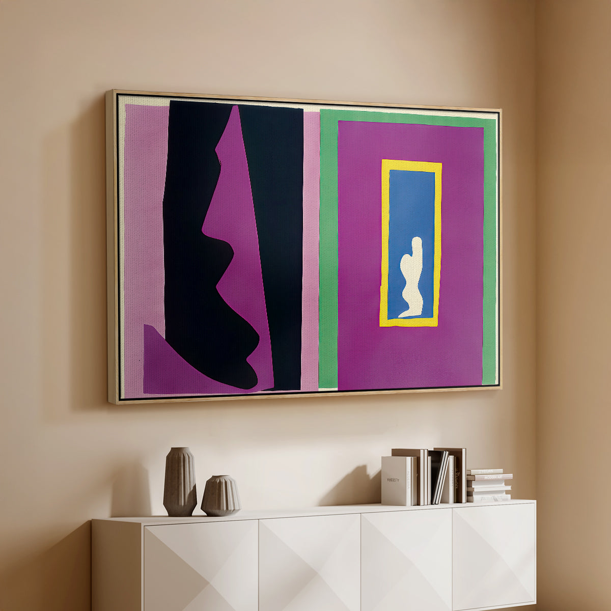 Destiny (Le destin), from Jazz, 1947 - Floater Framed Canvas Print
