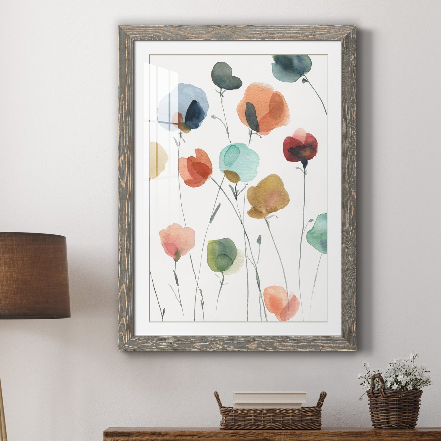 Lollipop Garden II - Premium Framed Print - Distressed Barnwood Frame - Ready to Hang