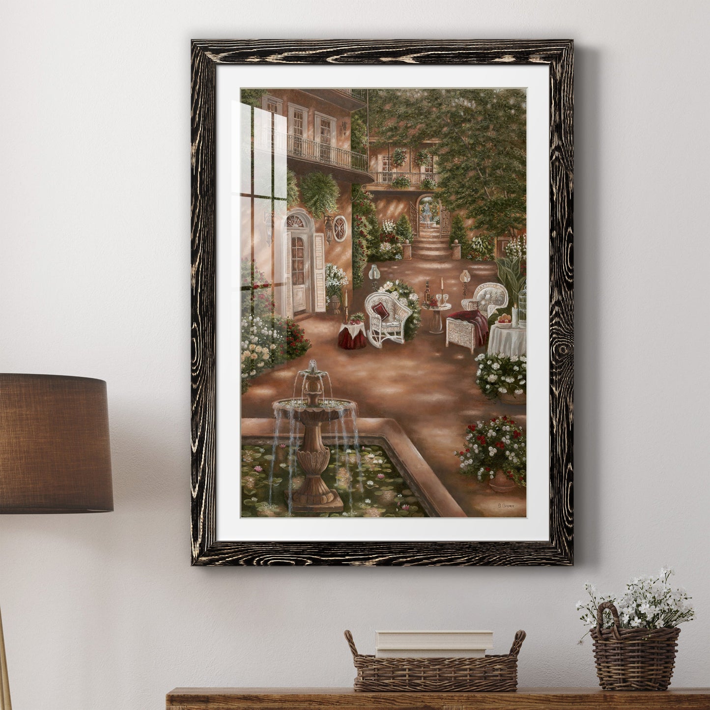 Evening Cocktails I - Premium Framed Print - Distressed Barnwood Frame - Ready to Hang