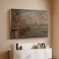 Somerset House Terrace from Waterloo Bridge, c. 1819 - Floater Framed Canvas Print