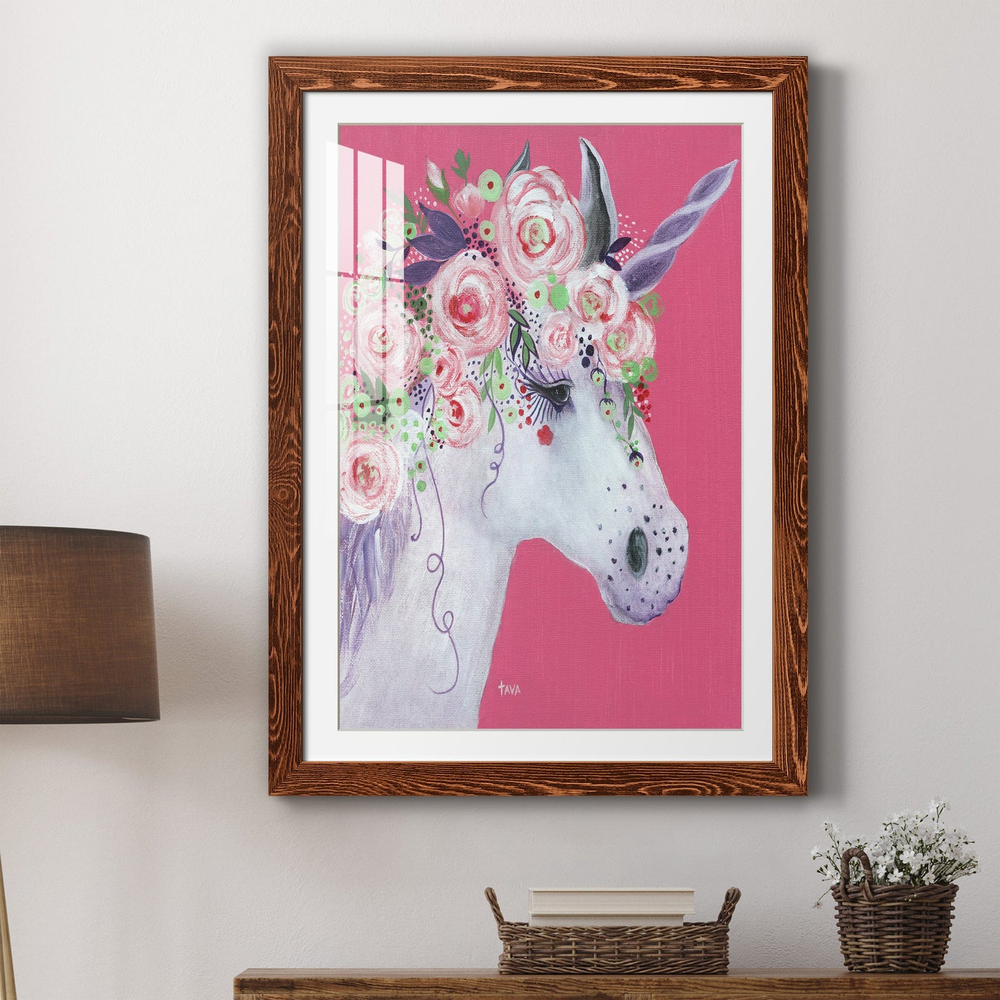 Unicorn II - Premium Framed Print - Distressed Barnwood Frame - Ready to Hang