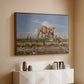 On the Banks of the Nile, Upper Egypt, 1876 - Floater Framed Canvas Print