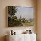 Village Landscape with Church, 1891 - Floater Framed Canvas Print