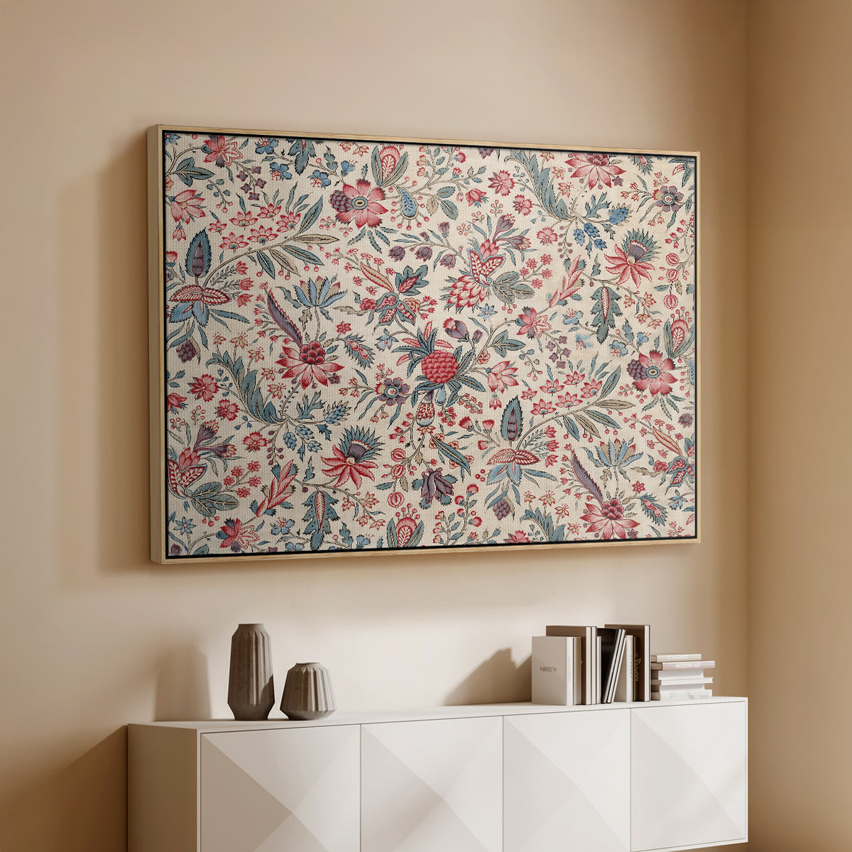Anaras - Cream, c. 1775-1800 - Floater Framed Canvas Print