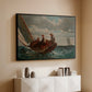 Breezing Up (A Fair Wind), 1873-1876 - Floater Framed Canvas Print