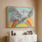 Flying Dove with Rainbow (Colombe volant à l'Arc-en-ciel), 1952 - Floater Framed Canvas Print
