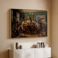 An Auction Scene, 1835 - Floater Framed Canvas Print
