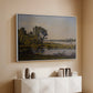 Landscape with a River, 1892 - Floater Framed Canvas Print