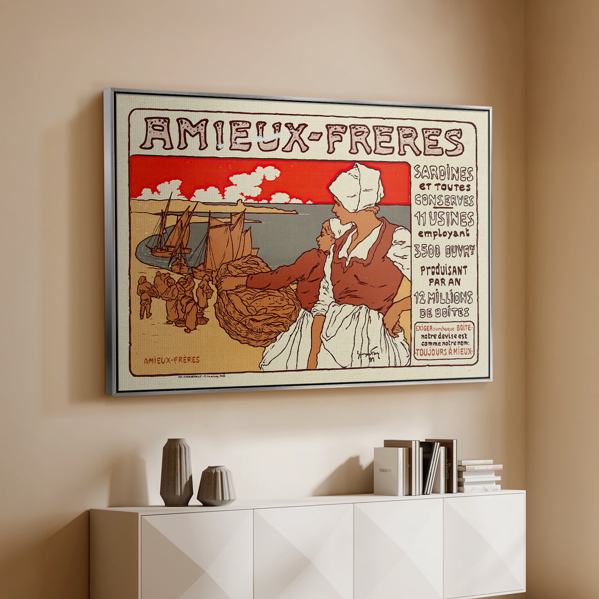 Amieux-Frères (Advertising Poster), 1899 - Floater Framed Canvas Print