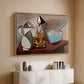 Jug, Candle, and Enamel Pan, 1950 - Floater Framed Canvas Print