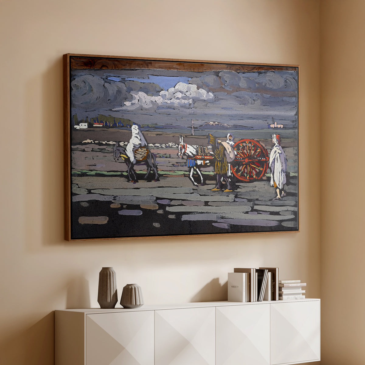Country Road (Landstrasse), 1905 - Floater Framed Canvas Print