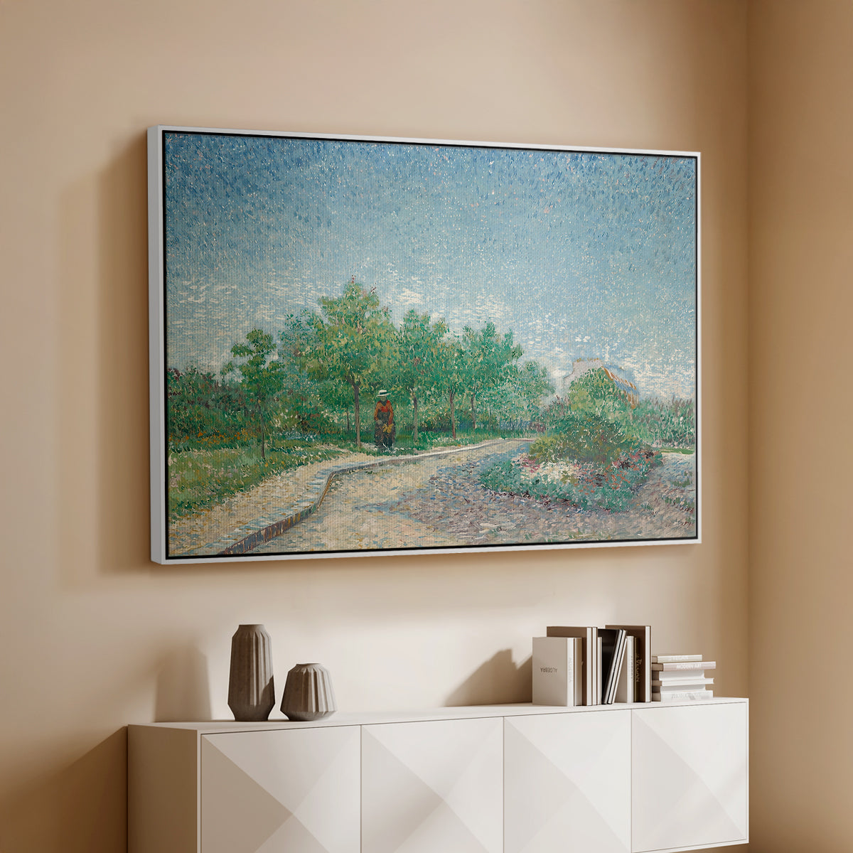 Square Saint-Pierre, Paris, 1887 - Floater Framed Canvas Print