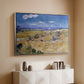 Wheat Field with Reaper, Auvers, 1888 - Floater Framed Canvas Print