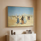 View from the Desert of Cairo with Citadel and Mamluk Tombs in the Background, c. 1889-1890 - Floater Framed Canvas Print