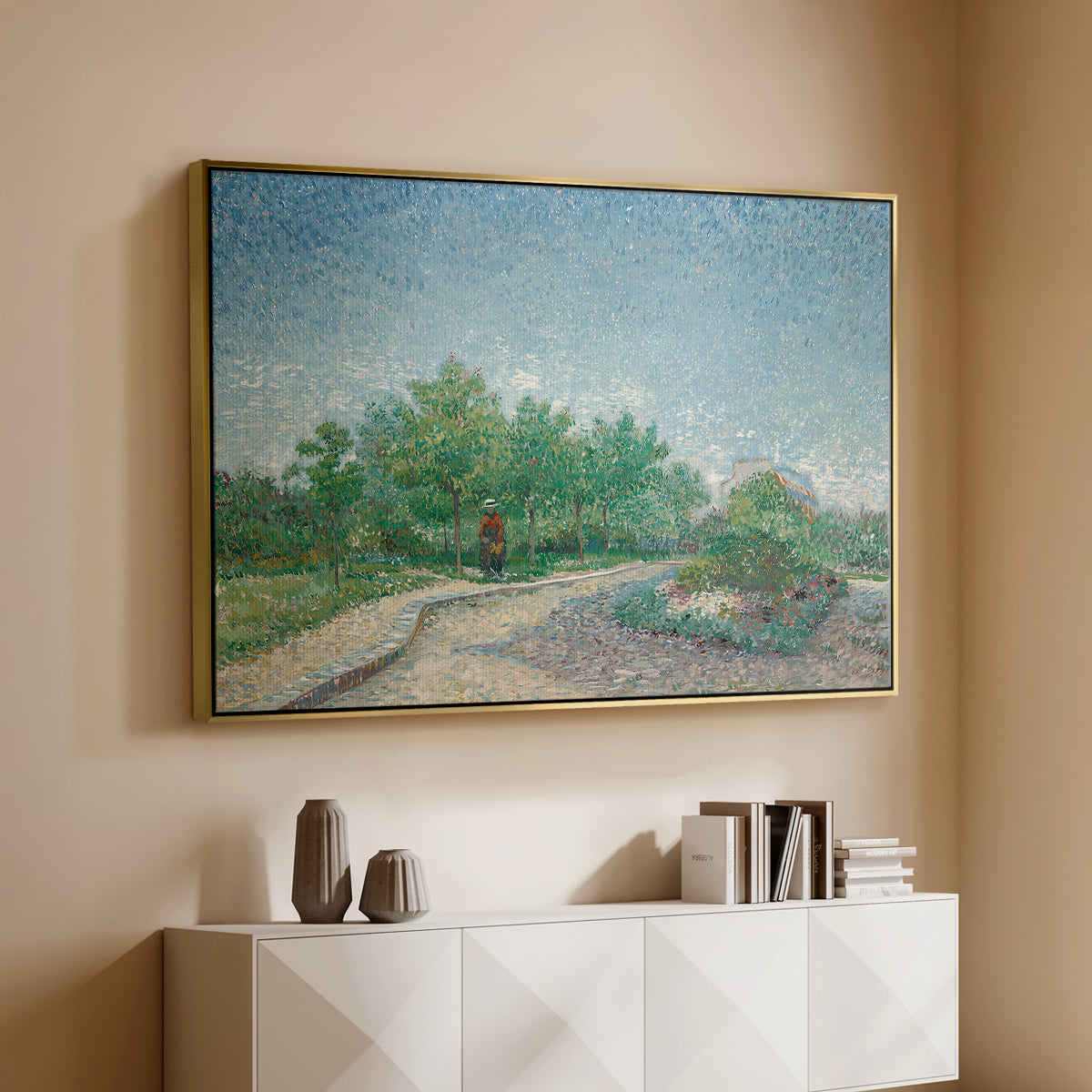 Square Saint-Pierre, Paris, 1887 - Floater Framed Canvas Print
