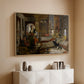 The Harem, 1876 - Floater Framed Canvas Print