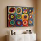 Color Study: Squares with Concentric Circles, 1913 - Floater Framed Canvas Print