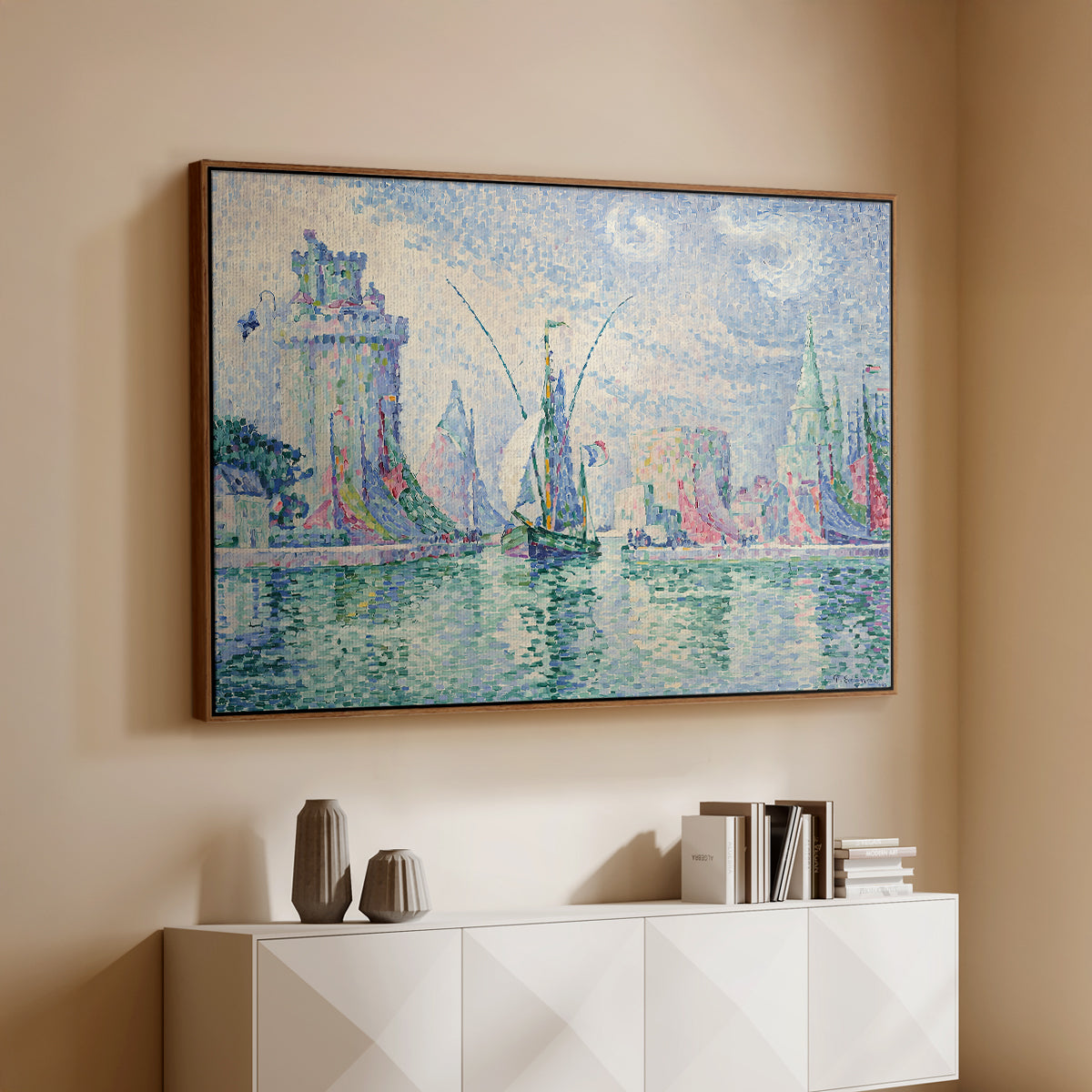 The Green Towers (Les tours vertes, la Rochelle), 1913 - Floater Framed Canvas Print