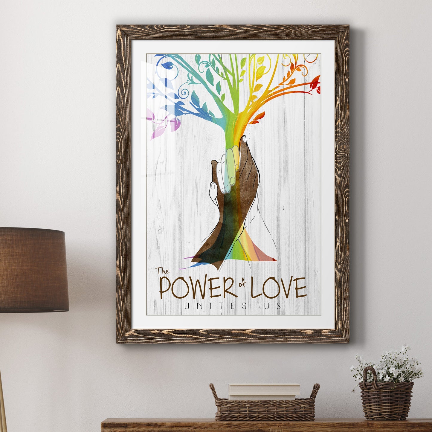 Power of Love - Premium Framed Print - Distressed Barnwood Frame - Ready to Hang