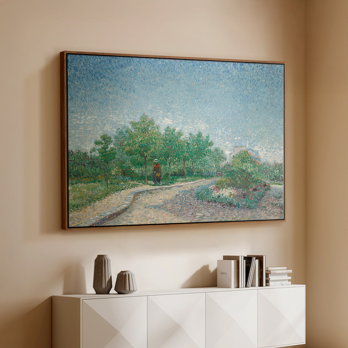 Square Saint-Pierre, Paris, 1887 - Floater Framed Canvas Print