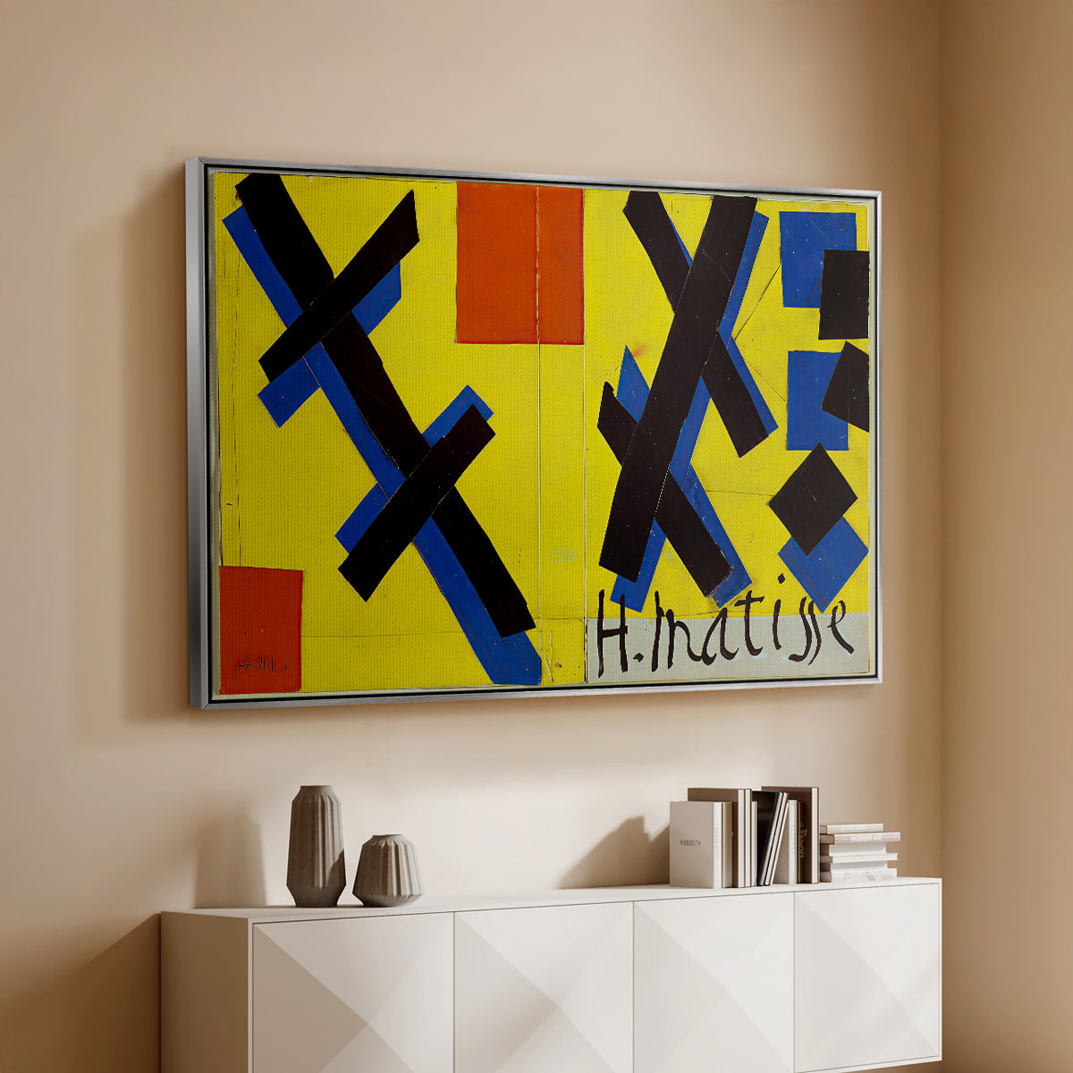 Cover Design for Matisse: His Art and His Public, 1951 - Floater Framed Canvas Print