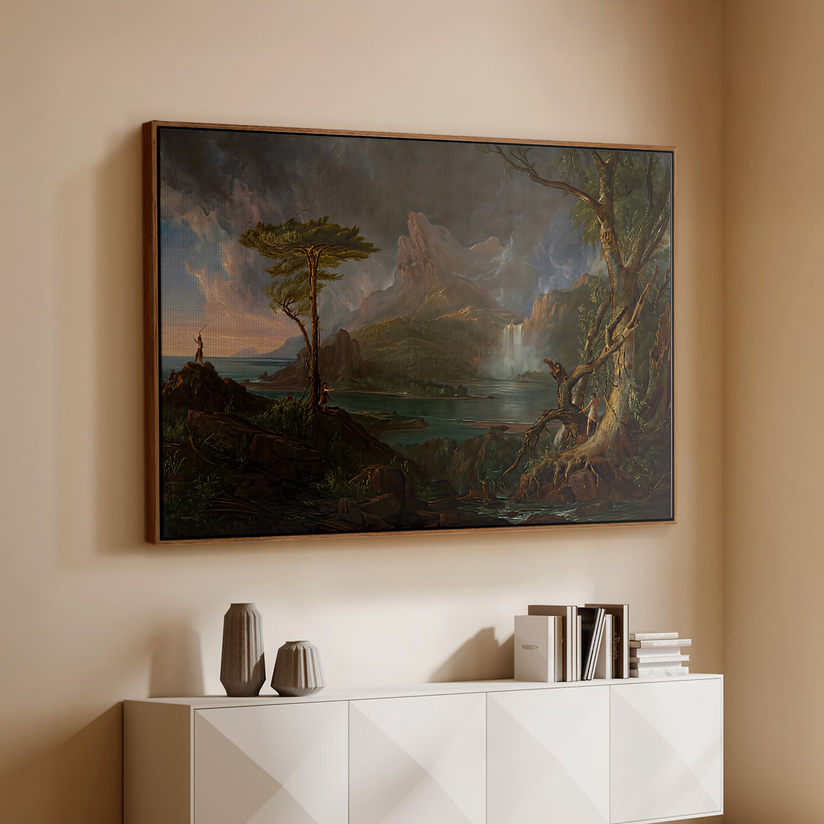 A Wild Scene, 1831-1832 - Floater Framed Canvas Print