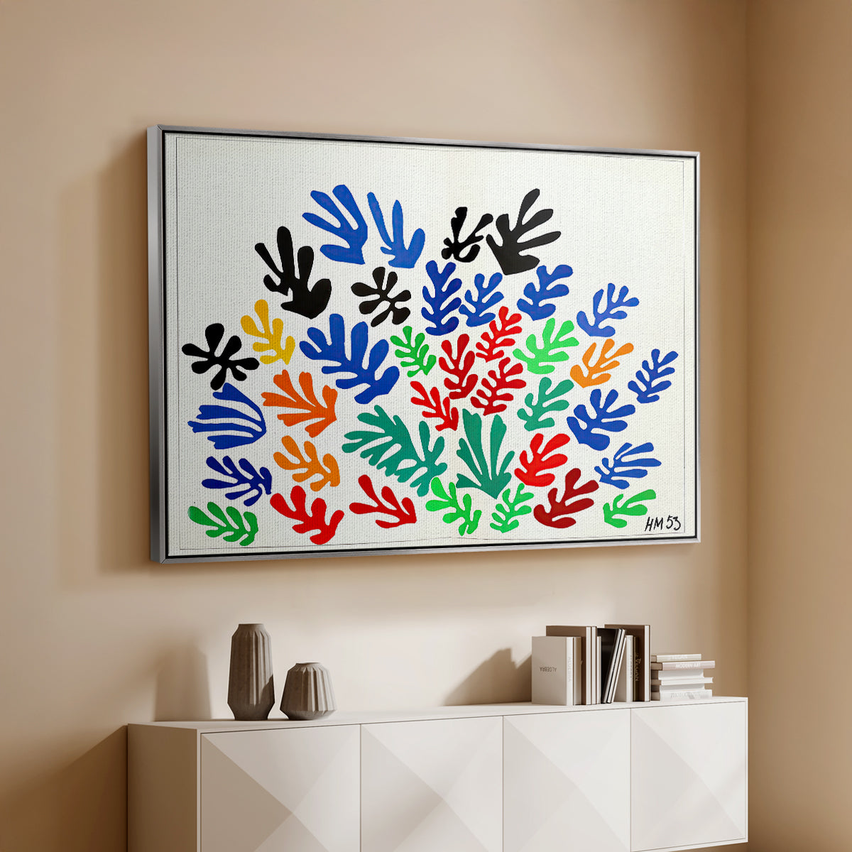 The Sheaf (La gerbe), 1953 - Floater Framed Canvas Print