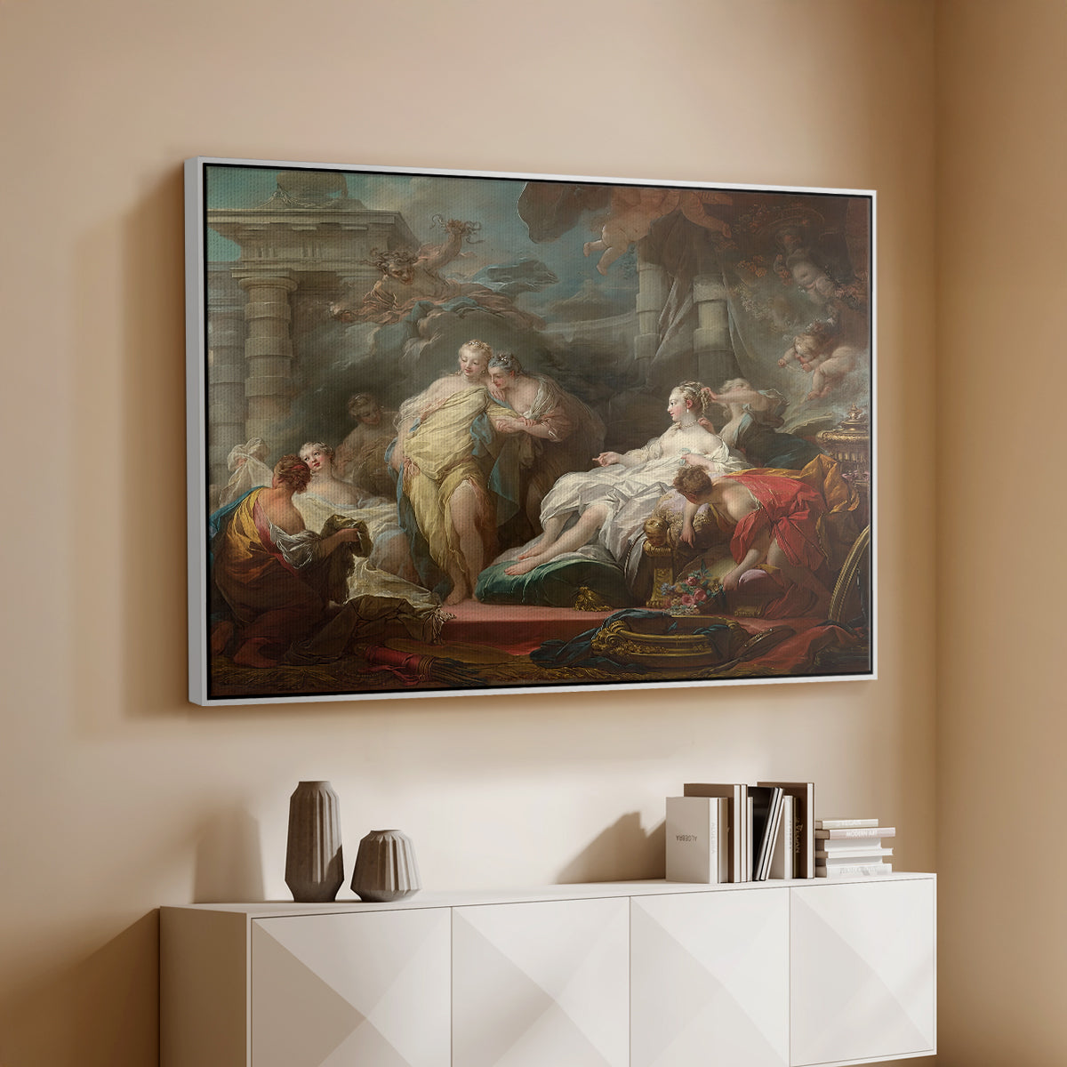 Psyche Showing Her Sisters Her Gifts from Cupid, 1753 - Floater Framed Canvas Print