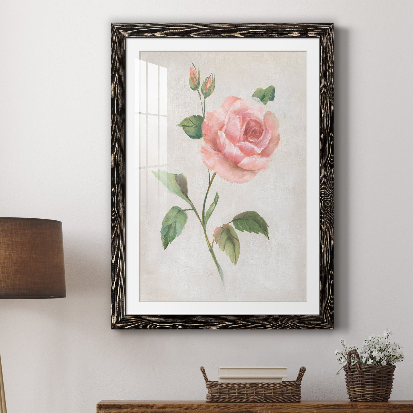 Grandiflora I - Premium Framed Print - Distressed Barnwood Frame - Ready to Hang