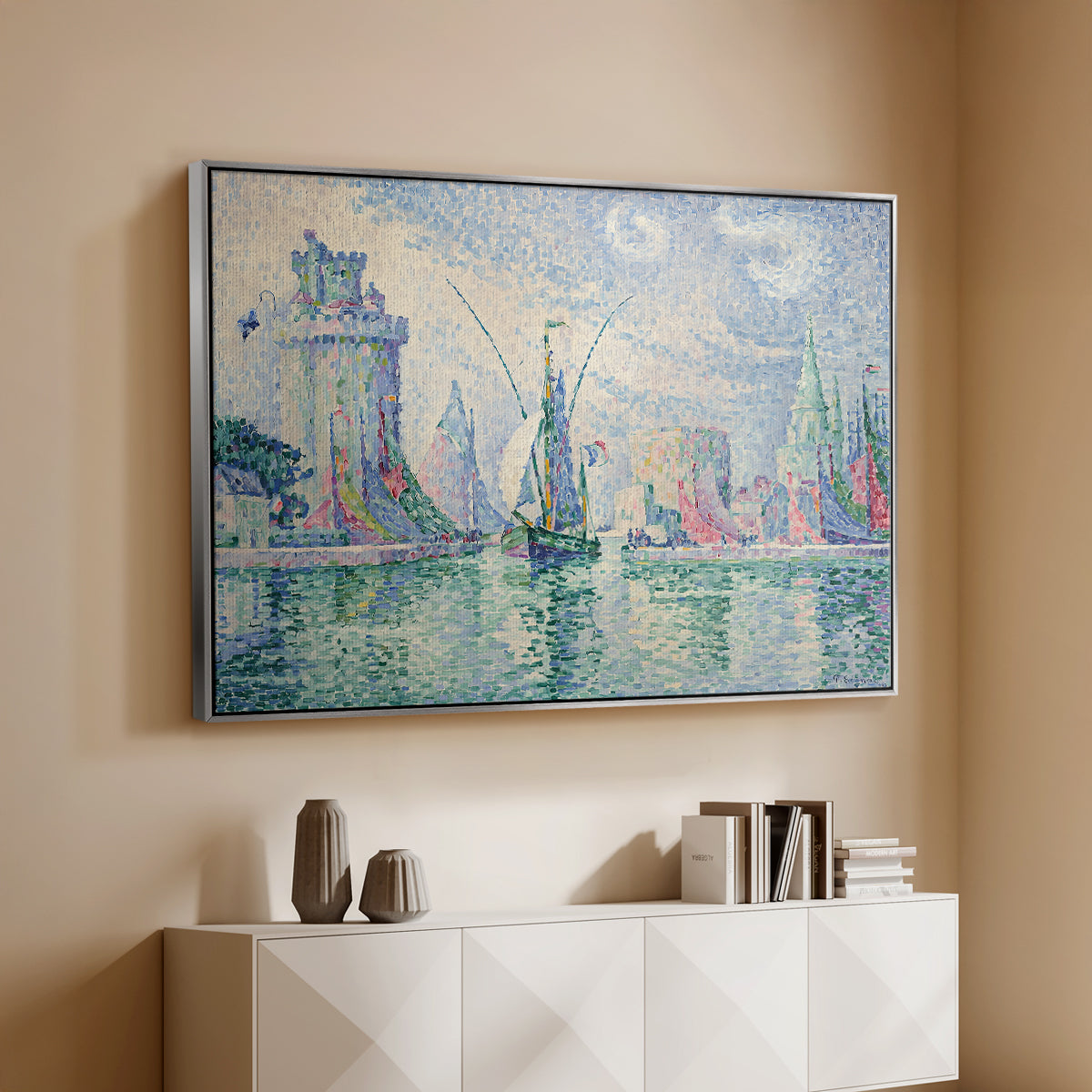 The Green Towers (Les tours vertes, la Rochelle), 1913 - Floater Framed Canvas Print