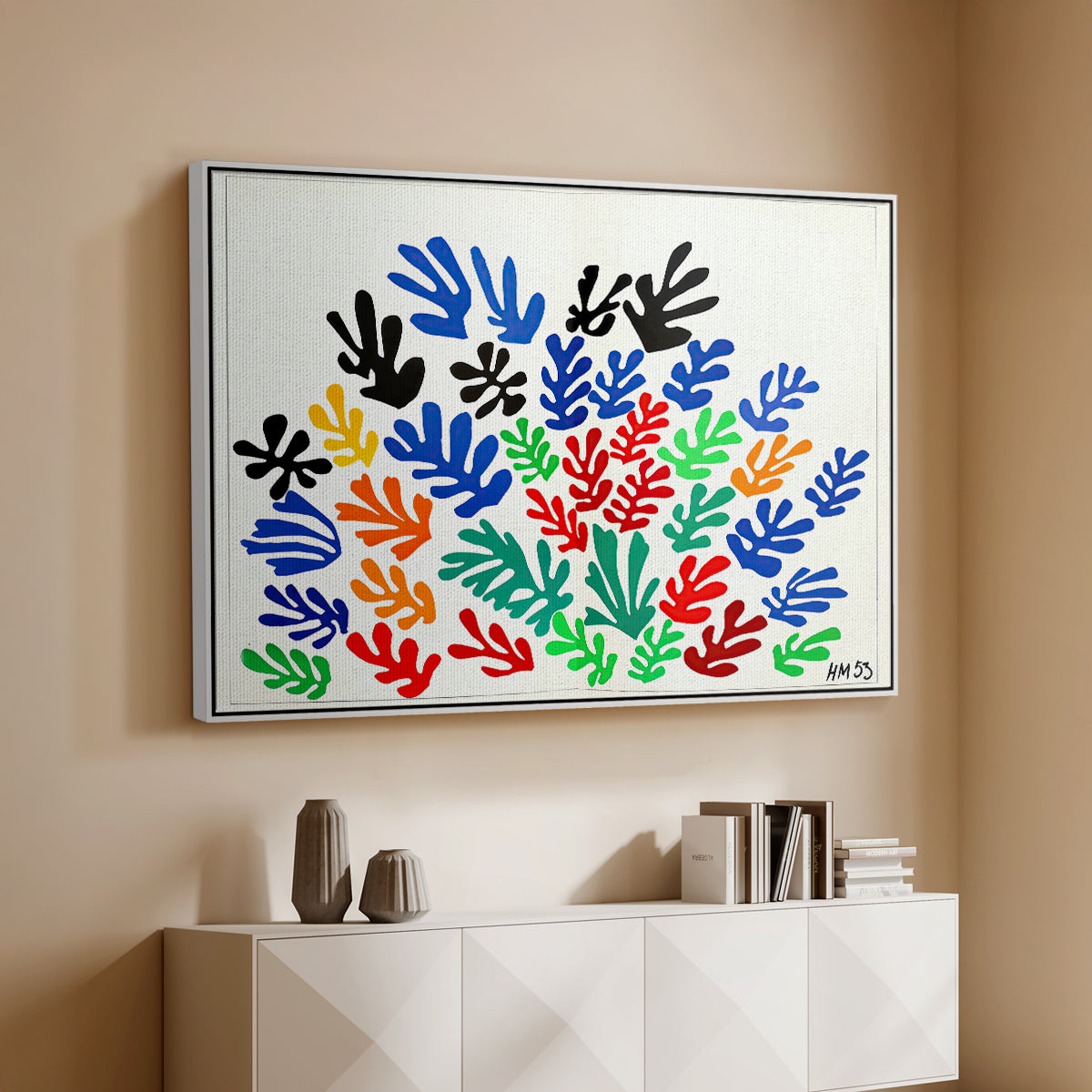 The Sheaf (La gerbe), 1953 - Floater Framed Canvas Print