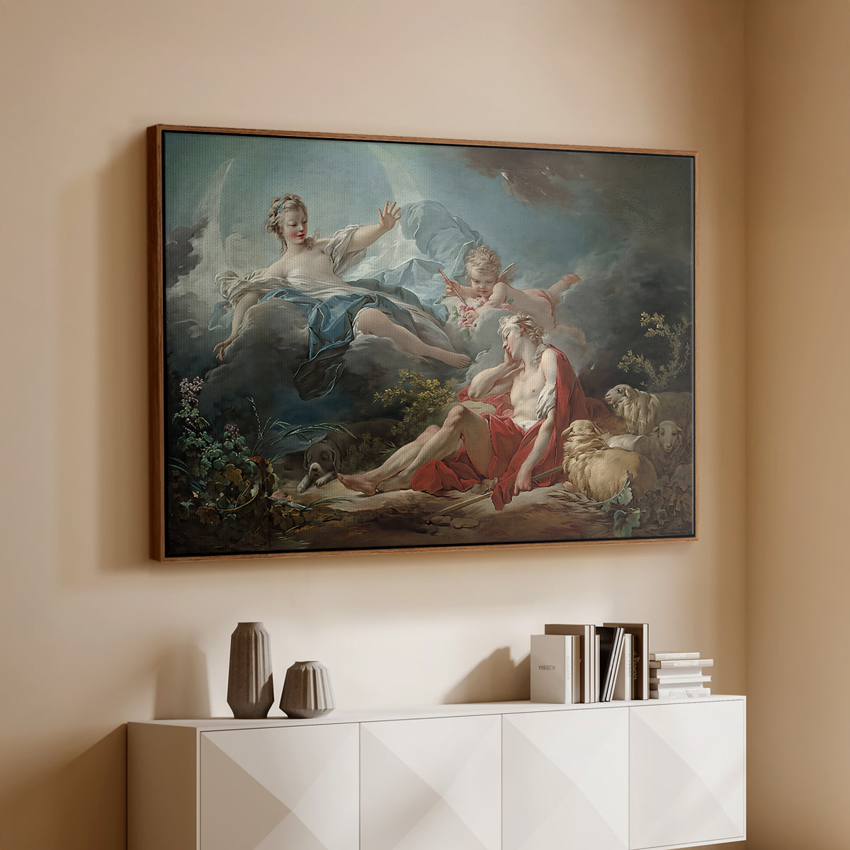 Diana and Endymion, c. 1753-1756 - Floater Framed Canvas Print