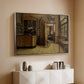 The Old Inn 'Het Loodshuis' in Antwerp, 1877 - Floater Framed Canvas Print