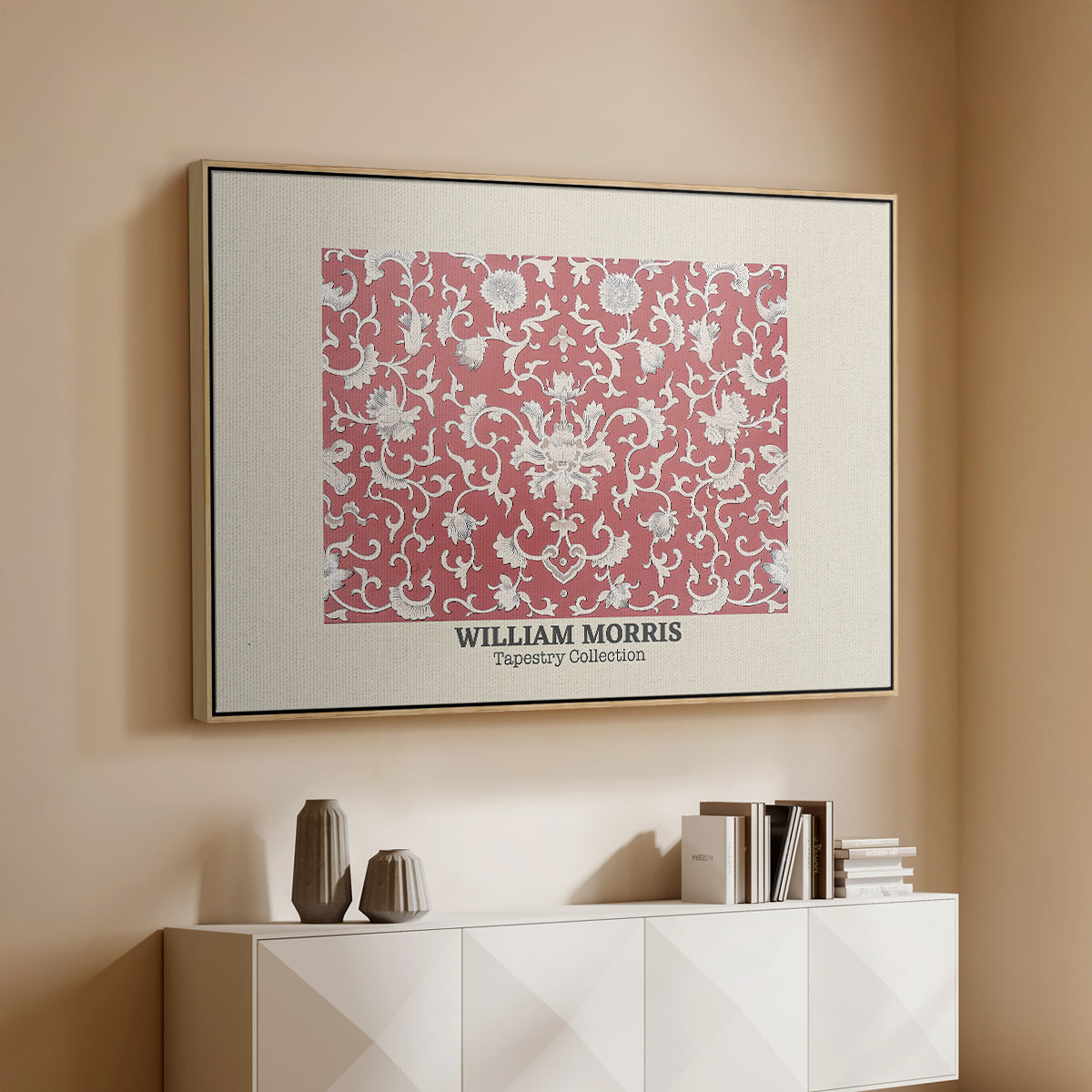 Examples of Chinese Ornament, Pl. XCV (Morris Inspired), 1867 - Floater Framed Canvas Print