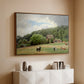 Farm with Grazing Cows (Bondegård med beitende kuer), 1892 - Floater Framed Canvas Print
