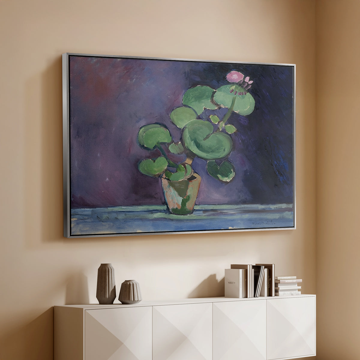 Geranium, 1909 - Floater Framed Canvas Print
