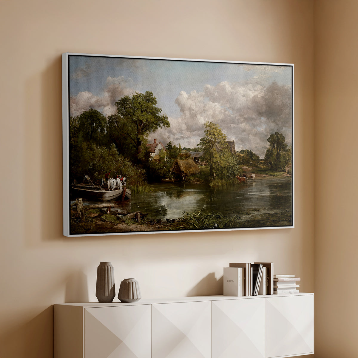 The White Horse, 1819 - Floater Framed Canvas Print
