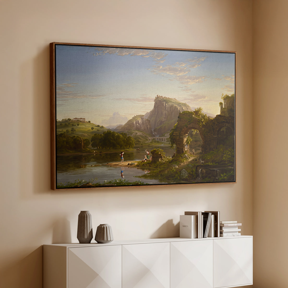 L'Allegro, 1845 - Floater Framed Canvas Print