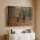The Woodman and his Children, 1886 - Floater Framed Canvas Print