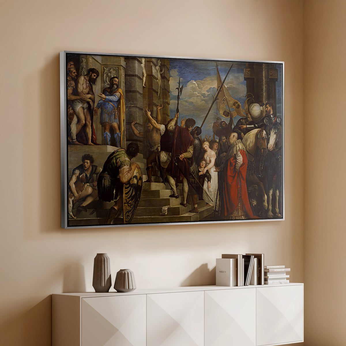 Ecce Homo, c. 1543 - Floater Framed Canvas Print
