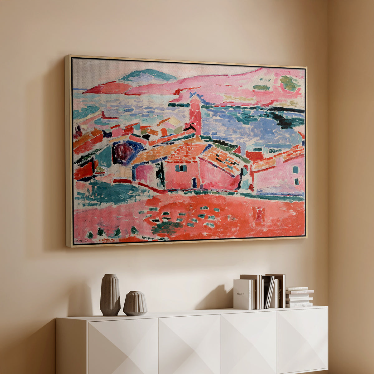 View of Collioure, 1905 - Floater Framed Canvas Print