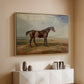 Dr. Syntax, a Bay Racehorse, Standing in a Coastal Landscape, an Estuary Beyond, c. 1820 - Floater Framed Canvas Print