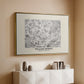 Fleurs, 1866 (Morris Inspired) - Floater Framed Canvas Print