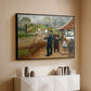 L. A. Ring Painting near Aasum Smithy, 1893 - Floater Framed Canvas Print