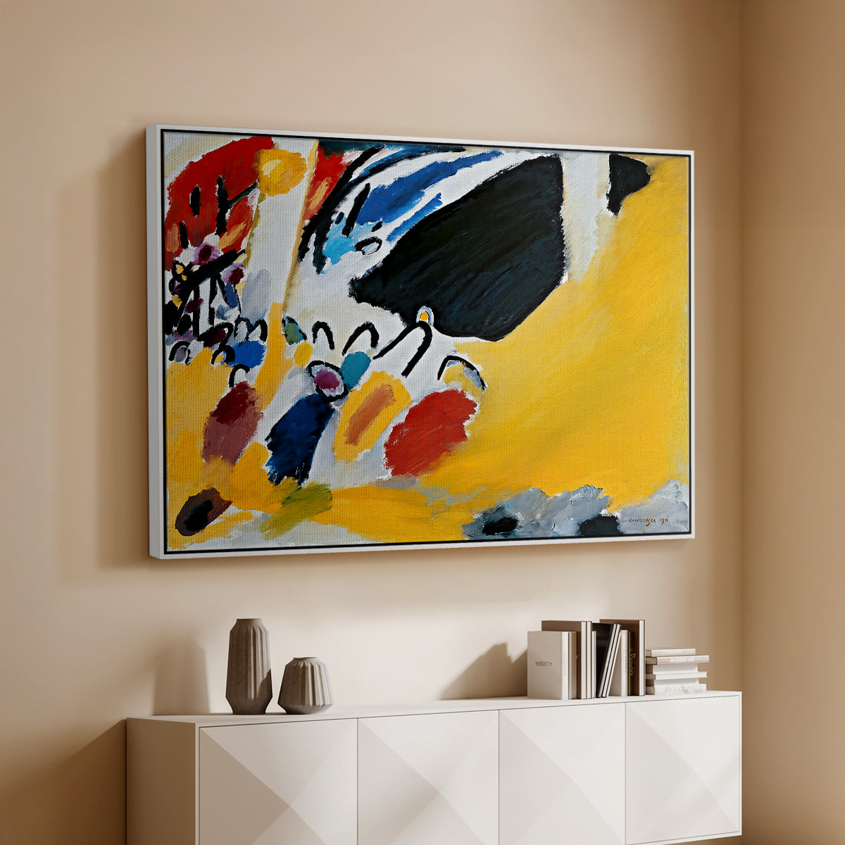Impression III (Concert), 1911 - Floater Framed Canvas Print